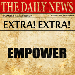 empower, newspaper article text