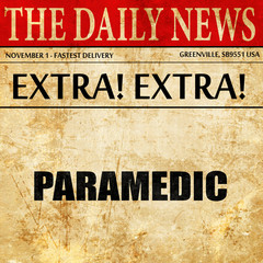 paramedic, newspaper article text