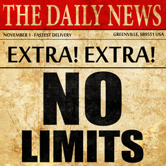 no limits, newspaper article text