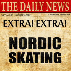 nordic skating, newspaper article text
