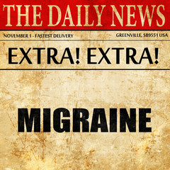 migraine, newspaper article text