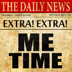 me time, newspaper article text