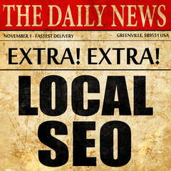 local seo, newspaper article text