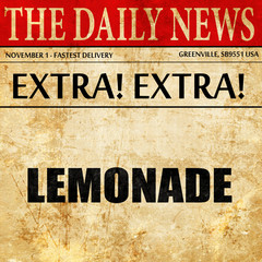 lemonade, newspaper article text