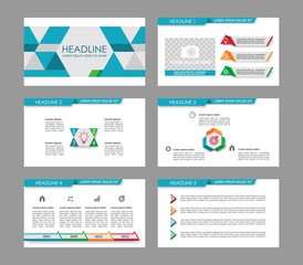 Infographic elements for presentation templates.