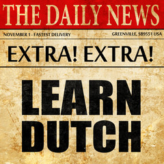 learn dutch, newspaper article text