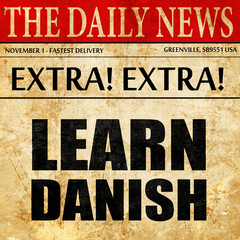 learn danish, newspaper article text
