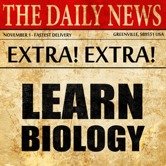 learn biology, newspaper article text