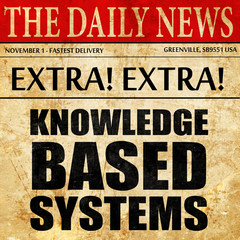 knowledge based systems, newspaper article text