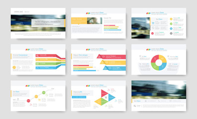 Obraz na płótnie Canvas Infographic elements for presentation templates.