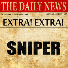 sniper, newspaper article text
