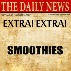 smoothies, newspaper article text