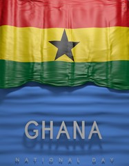 Flag Ghana render, Ghanaian Flag (3D Render)