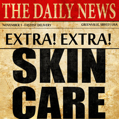 skin care, newspaper article text