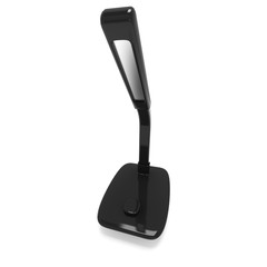 Led Sensor Desk Black Lamp. 3D render isolated on white background. Template for Object Presentation.