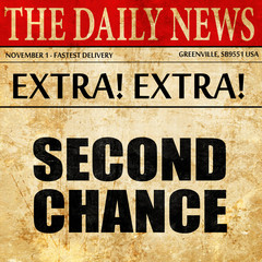 second chance, newspaper article text
