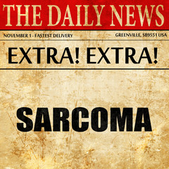 sarcoma, newspaper article text