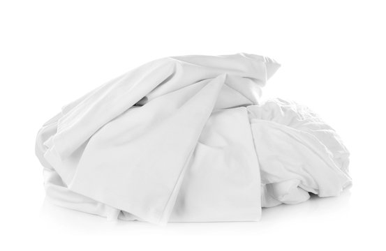 Pile Of Clothes On White Background