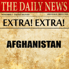 Greetings from afghanistan, newspaper article text