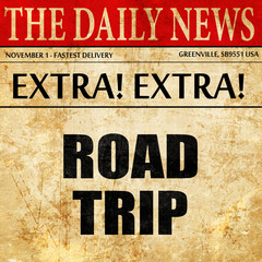 roadtrip, newspaper article text