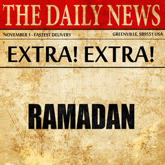 Ramadan, newspaper article text
