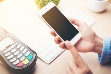 mobile payment ,online shopping concept