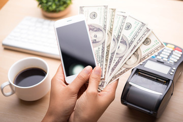 mobile payment ,online shopping concept