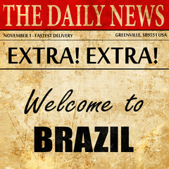 Welcome to brazil, newspaper article text