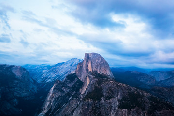 Half Dome Rock Yosemite National Park at Sunset - 135126238