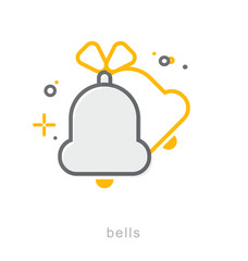 Thin line icons, Bells