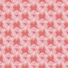 Royal seamless pattern with flowers of rose. Luxury. - vector il