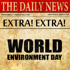 world environment day, newspaper article text