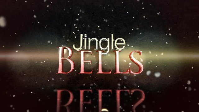 A beautiful holiday message clip depicting jingle bells as a text message for the Christmas holidays.