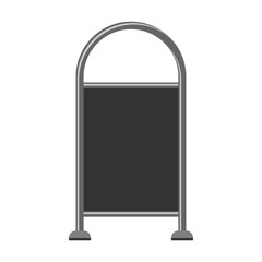 Advertisement billboard restaurant menu vector illustration.