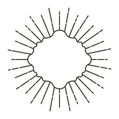 art deco frames with lines vector illustration