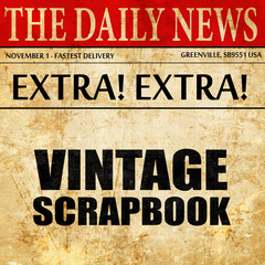 vintage scrapbook, newspaper article text