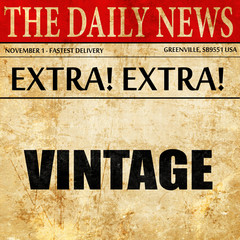 vintage, newspaper article text