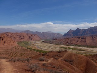 Stunning barren landscape of Northern Argentina in the Salta Region. 