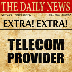 telecom provider, newspaper article text