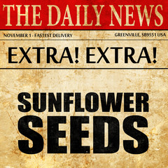 sunflower seeds, newspaper article text