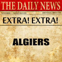 algiers, newspaper article text