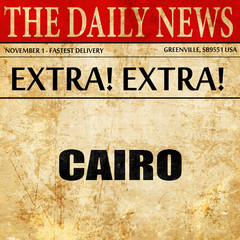 cairo, newspaper article text