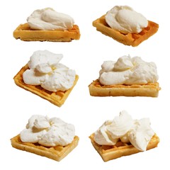 Waffeln mit Sahne
