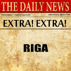 riga, newspaper article text