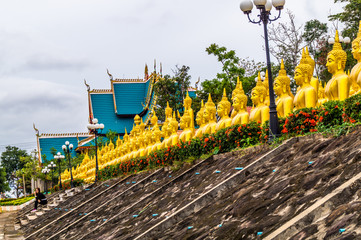 The culture tourist site in Salao Temple Pakse 