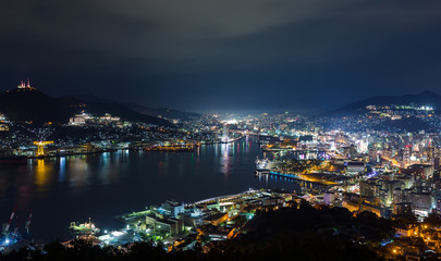 Fototapeta na wymiar Nagasaki night