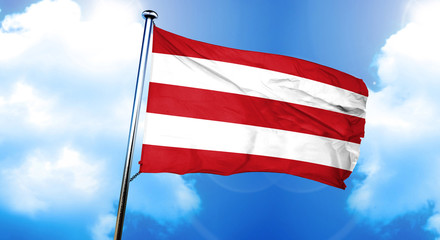 Oostergo flag, 3D rendering