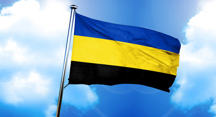 Gelderland flag, 3D rendering