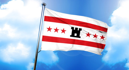 Drenthe flag, 3D rendering