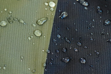 water repellent material of a jacket